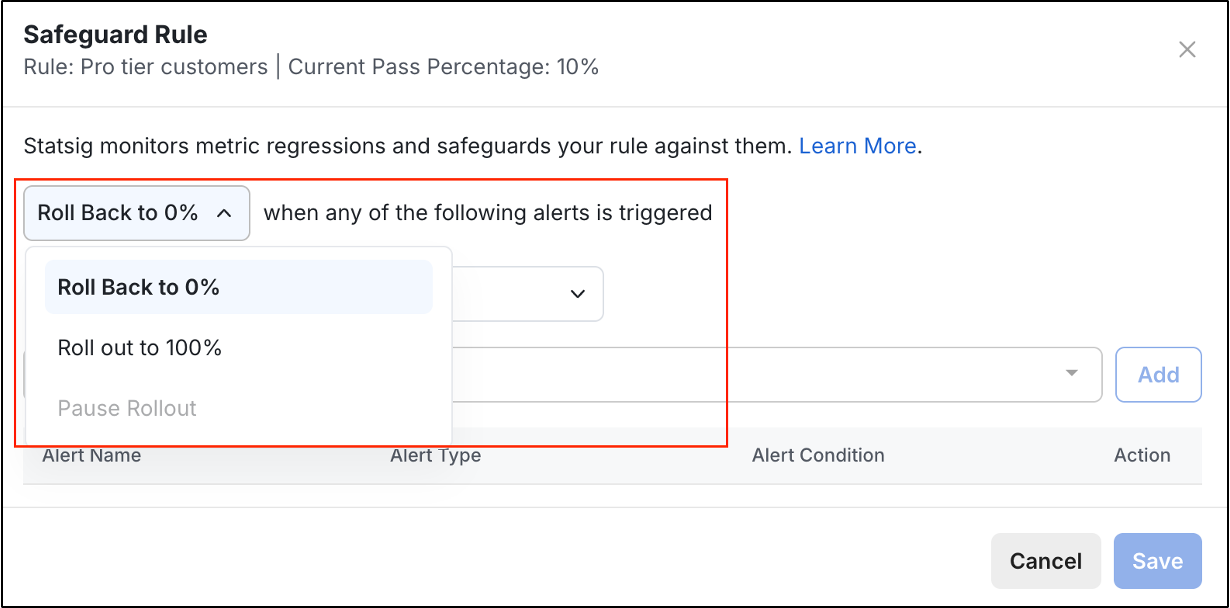 Select an action